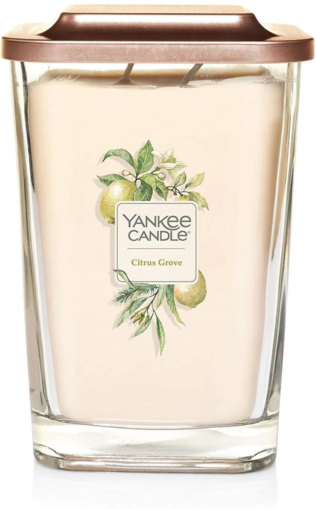Yankee Candle galbene parfumata lumanare Elevation Citrus Grove pătrata mare 2 fitile