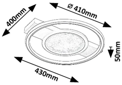Plafonieră LED Rabalux 71377 ARANIS LED/50W/230V 3000K