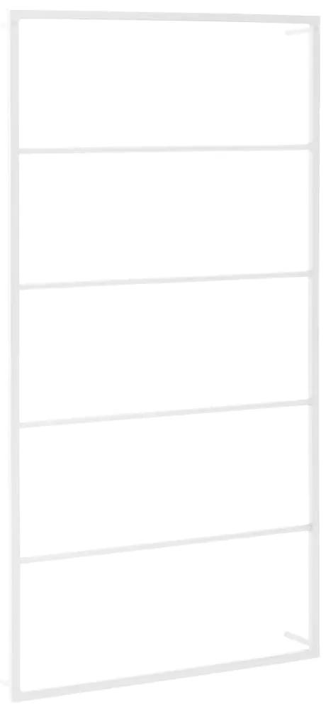 Suport de prosoape, alb, 60x10x116 cm, otel Alb, 60 x 10 x 116 cm