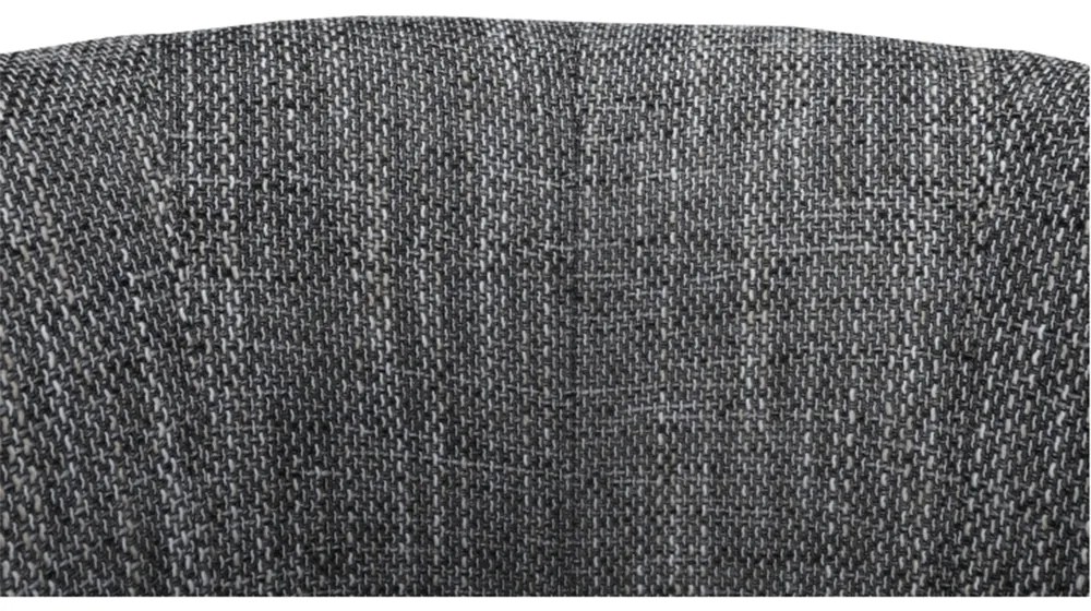 Fotoliu de club, piele eco negru material gri, CUBA