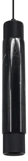Lustră pe cablu MARBLE 1xGU10/8W/230V negru