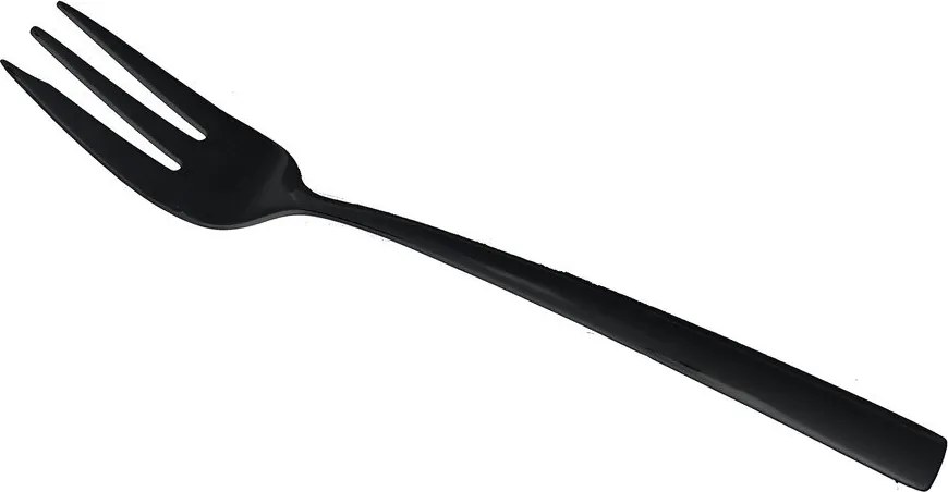 Set de furculițe pentru desert negru din oțel inoxidabil 2 buc. Black – Orion