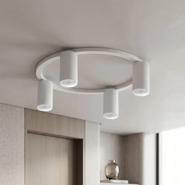 Brilagi - Plafonieră LED RGBW reglabilă SELE 4xGU10/6,5W/230V albă