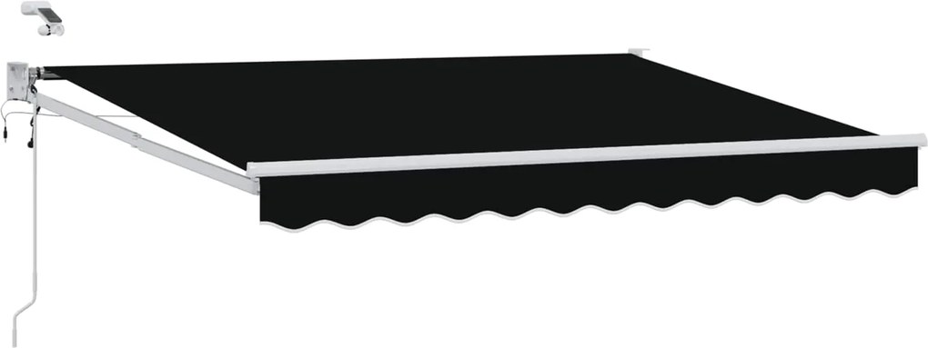 vidaXL Cort electric retractabil Negru 3,5 x 2,5 m