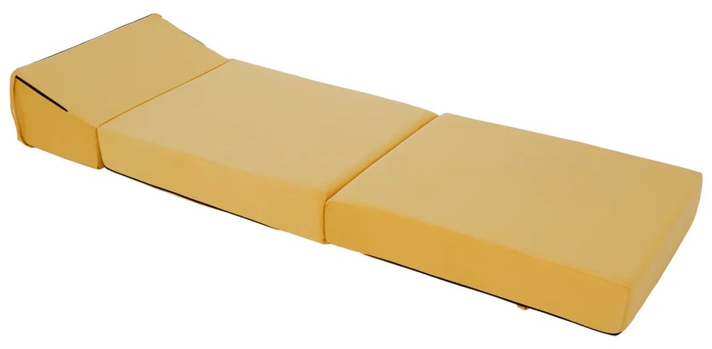 Scaun pliant/saltea PELOS, galben