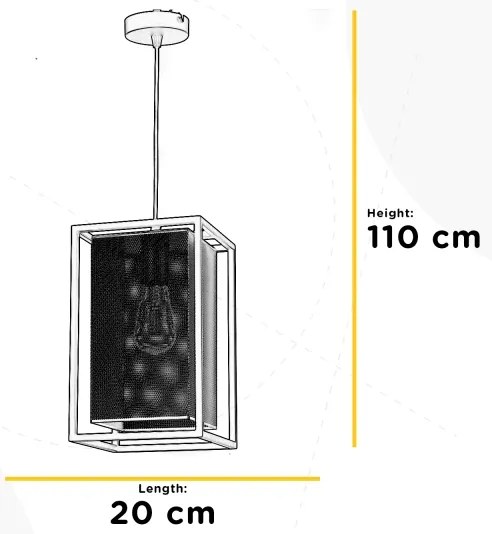 Lustră pe cablu ONLI MALIK 1xE27/22W/230V auriu/negru