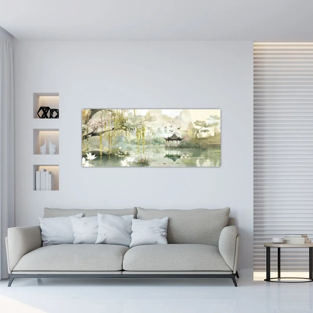 Tablou - Lac Chinezesc (120x50 cm)