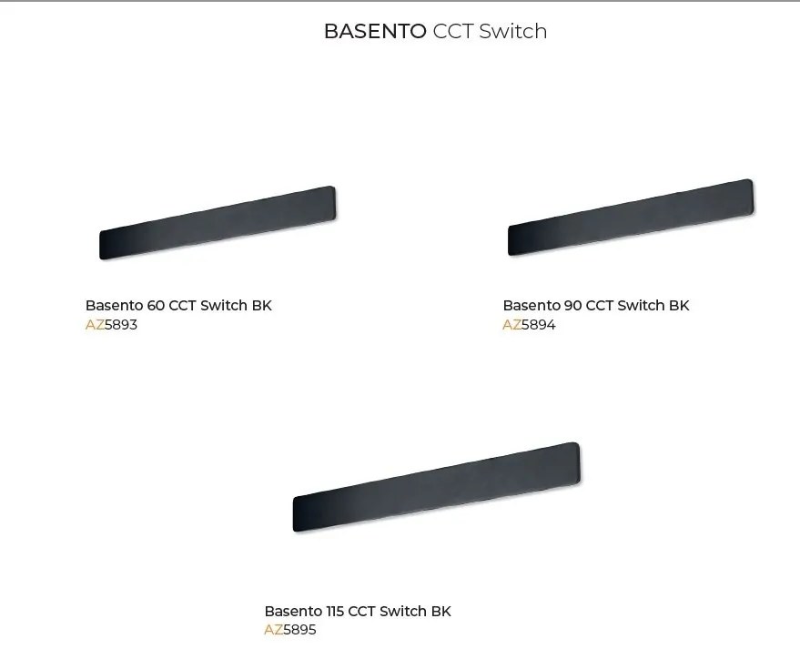 Aplica LED de perete iluminat ambiental BASENTO 90 negru
