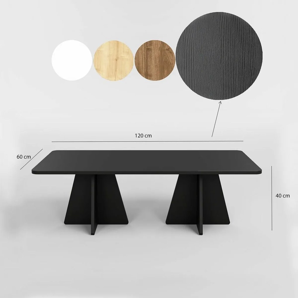 Măsuță de conferință Double Mushroom Black