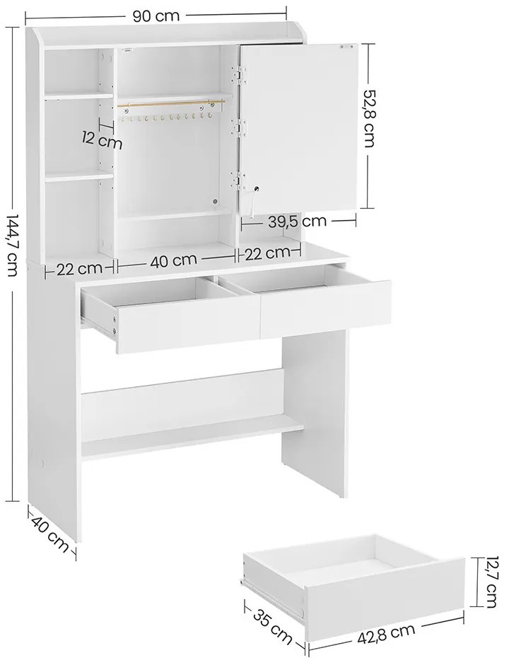 Masă de toaletă Paris