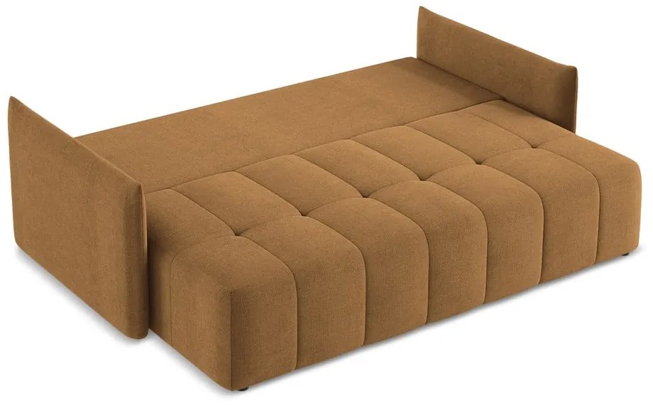 Canapea teracotă extensibilă/cu spațiu de depozitare 225 cm Moku – Makamii