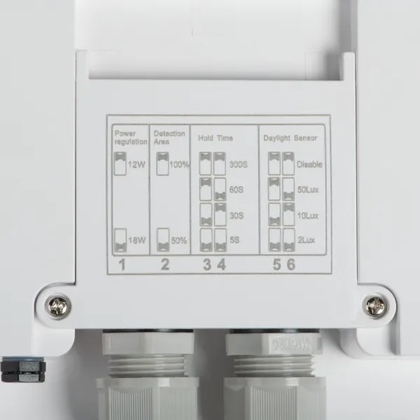 Plafonieră LED de exterior cu senzor Kanlux 38775 BENO 12/18W/230V 3000/3500/4000K IP65 alb