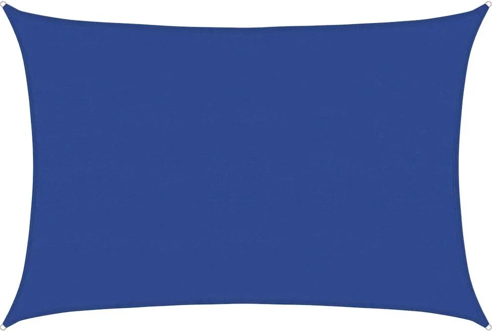 vidaXL Pânză parasolar, albastru dreptunghiular 5x6 m HDPE 160 g/m²