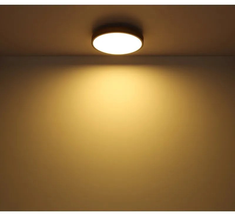 Plafoniera LED cu aspect lemn design slim DORO 45cm, 24W