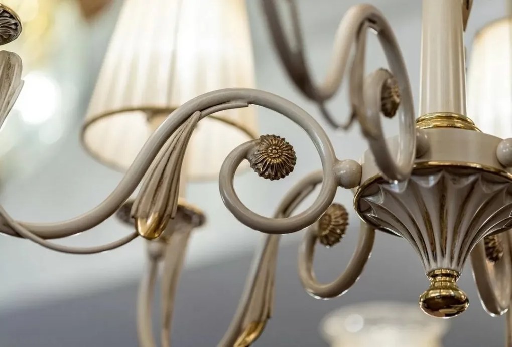 Candelabru 6 brate LUX realizat manual Greta