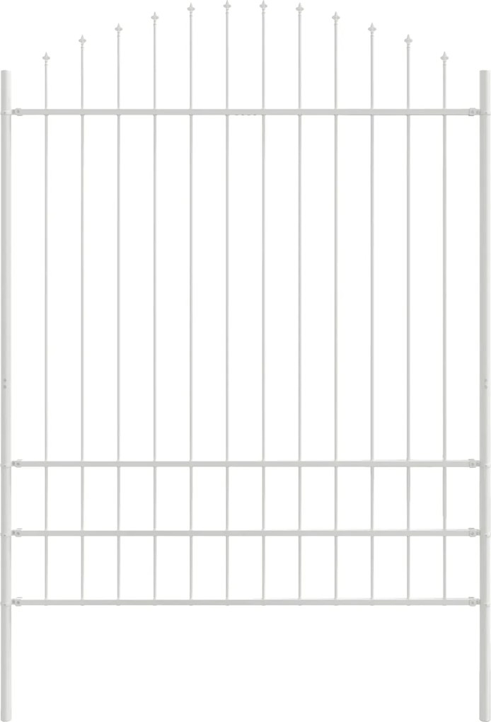 vidaXL Gard de Grădină 5 pcs Alb 170 x 225 cm