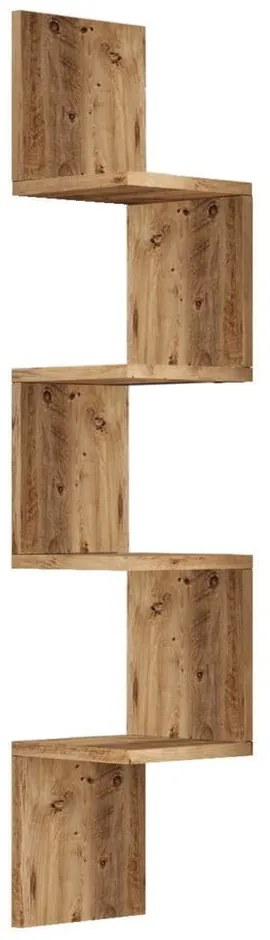 Bibliotecă de perete cu aspect de lemn de pin 22x117 cm Laura – Kalune Design