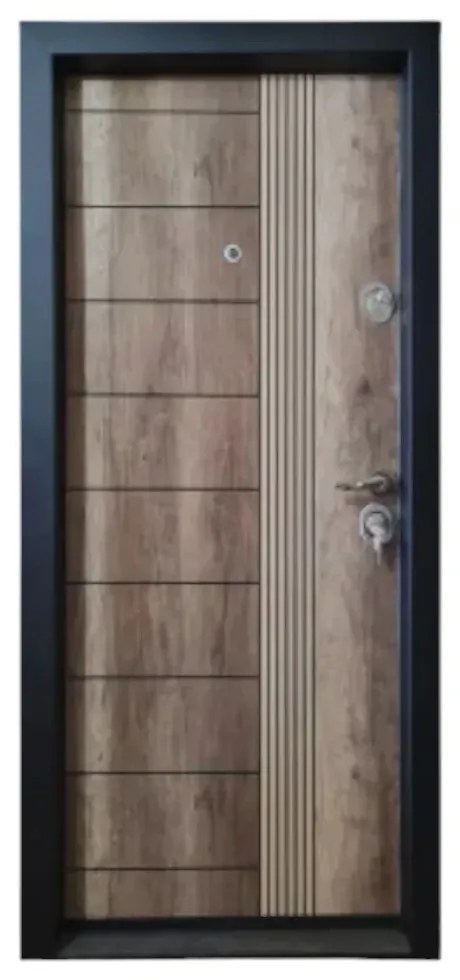 Usa metalica de apartament cu izolatie si vizor Novo Doors First Class NDFC17, Deschidere Stanga Dreapta, Dimensiune 200X88 cm, Tabla 12 mm, Kit