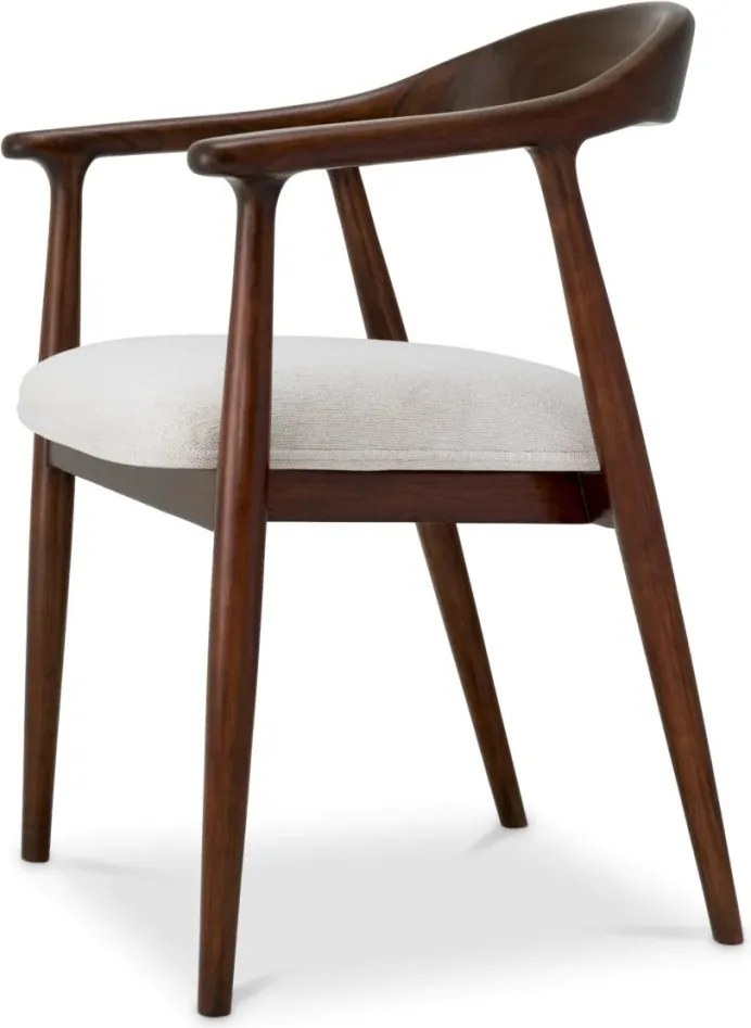 Scaun elegant design LUX Beale maro/ crem