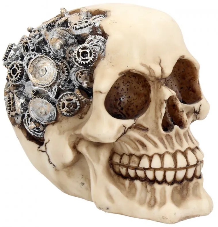 Statueta craniu steampunk Rotite 15 cm