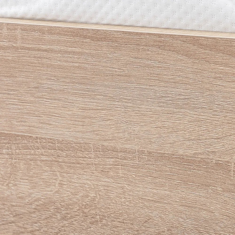 Pat dublu Miami fără cadru de pat 140x200 cm stejar sonoma-stejar sonoma