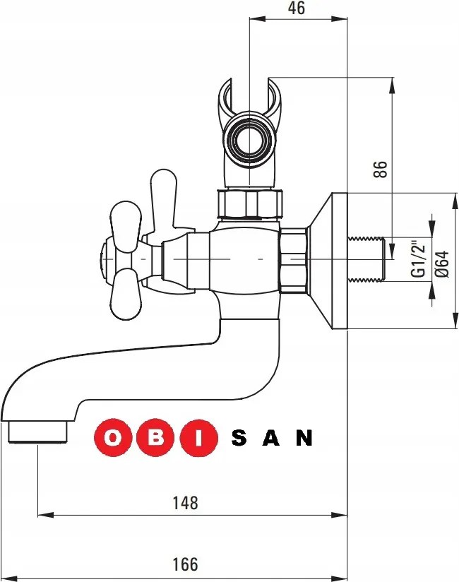 Robinet cada din seria Symetrio BOS_011D