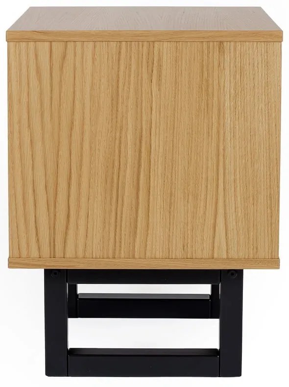 Noptieră în decor de stejar Woodman Camden Diamond Print