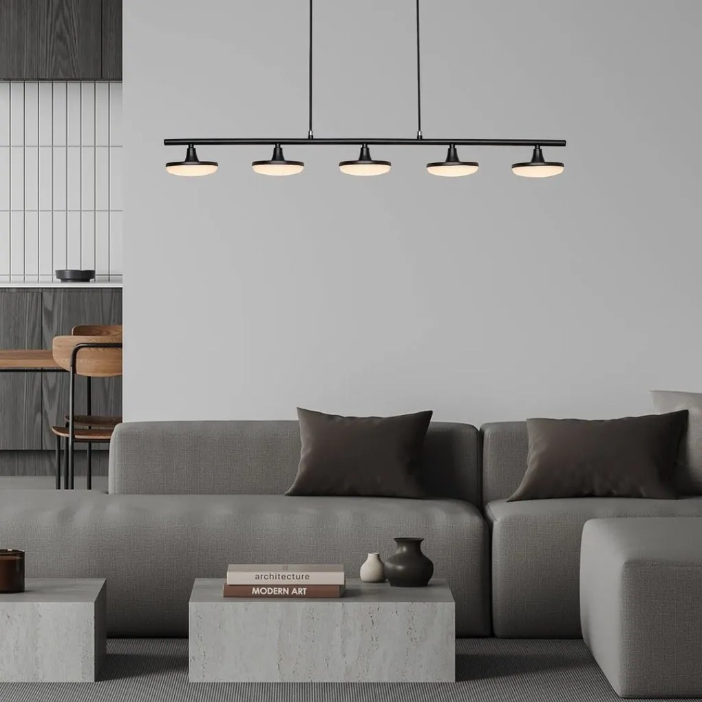 Lustra suspendata cu 5 surse de lumina LED Madi