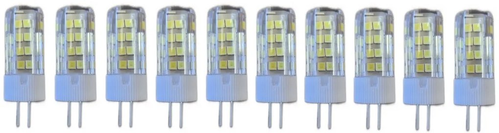 Set 10 × Becuri LED G4 – 5 W, lumină rece 6000 K, 220 V