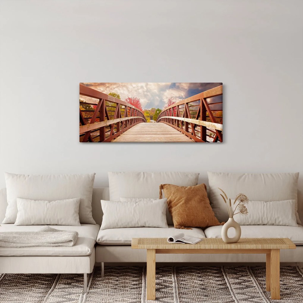 Tablou - pod din lemn (120x50 cm)