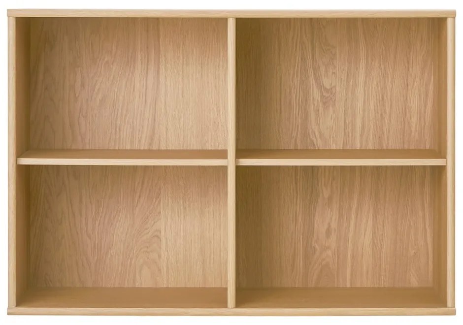 Bibliotecă în culoare naturală cu aspect de lemn de stejar suspendată 89x61 cm Mistral – Hammel Furniture