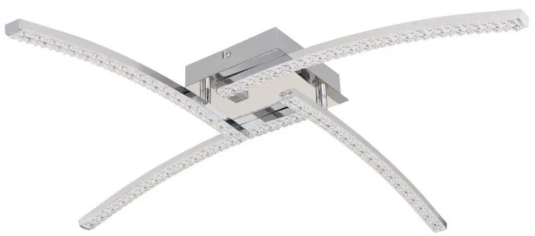 Plafoniera LED pentru baie design modern IP44 Jules crom 24W