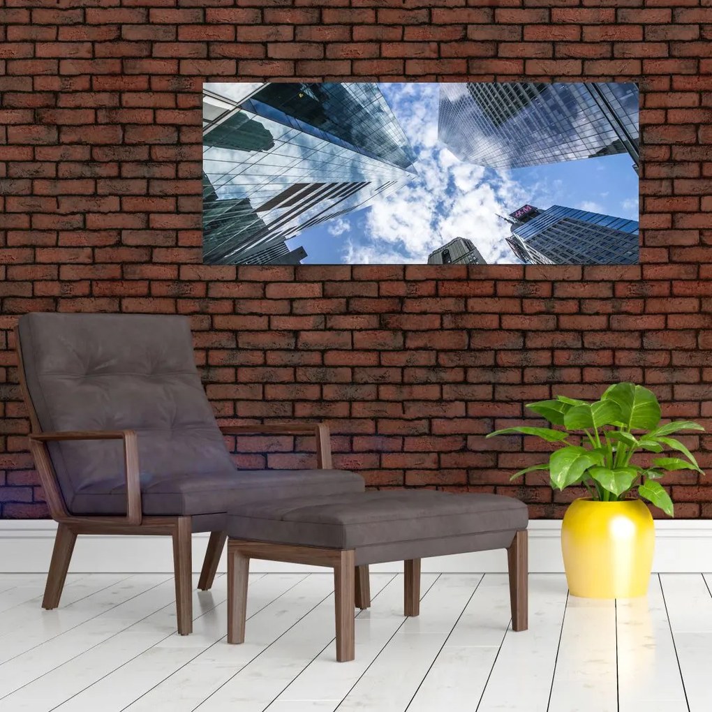 Tablou cu zgârie-norii (120x50 cm)