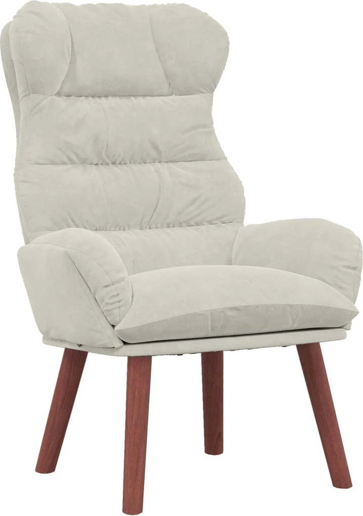 vidaXL fotoliu Crem 69 x 74 x 93 cm Catifea