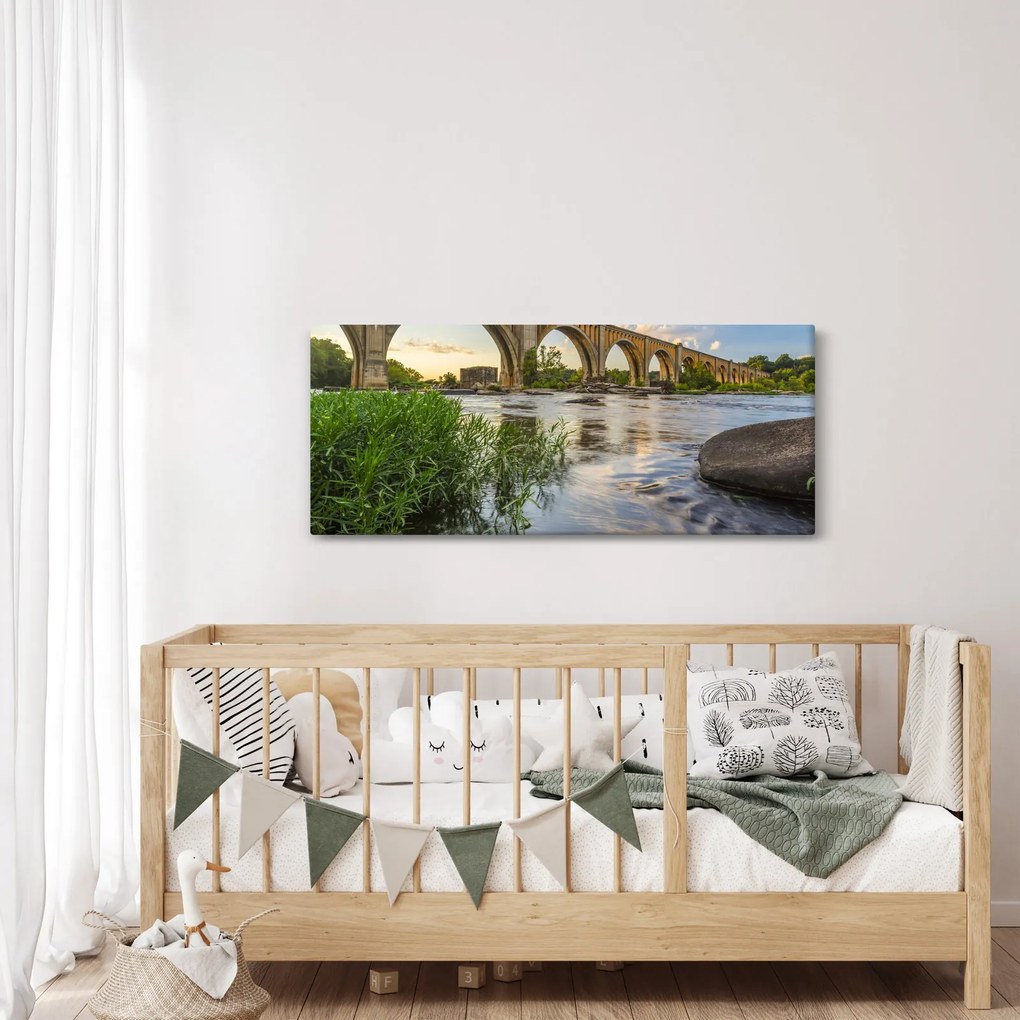 Tablou - Podul de cale ferată Richmond (120x50 cm)