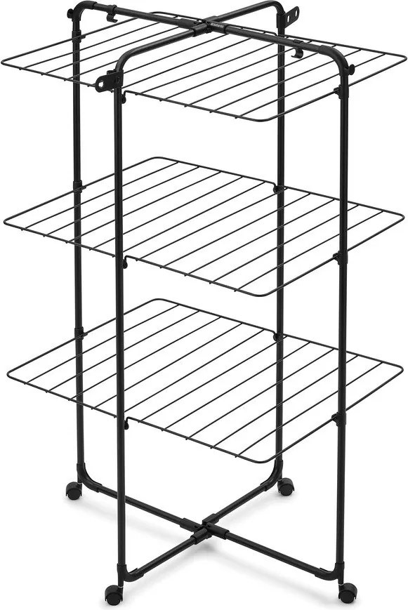 Uscător de rufe negru mat 23 m HangOn Tower – Brabantia