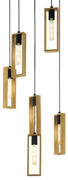 Eglo 49549 - Lustră pe cablu LITLETON 6xE27/60W/230V