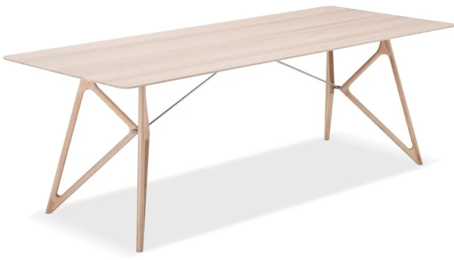 Masă de dining cu blat din lemn de stejar 220x90 cm Tink - Gazzda