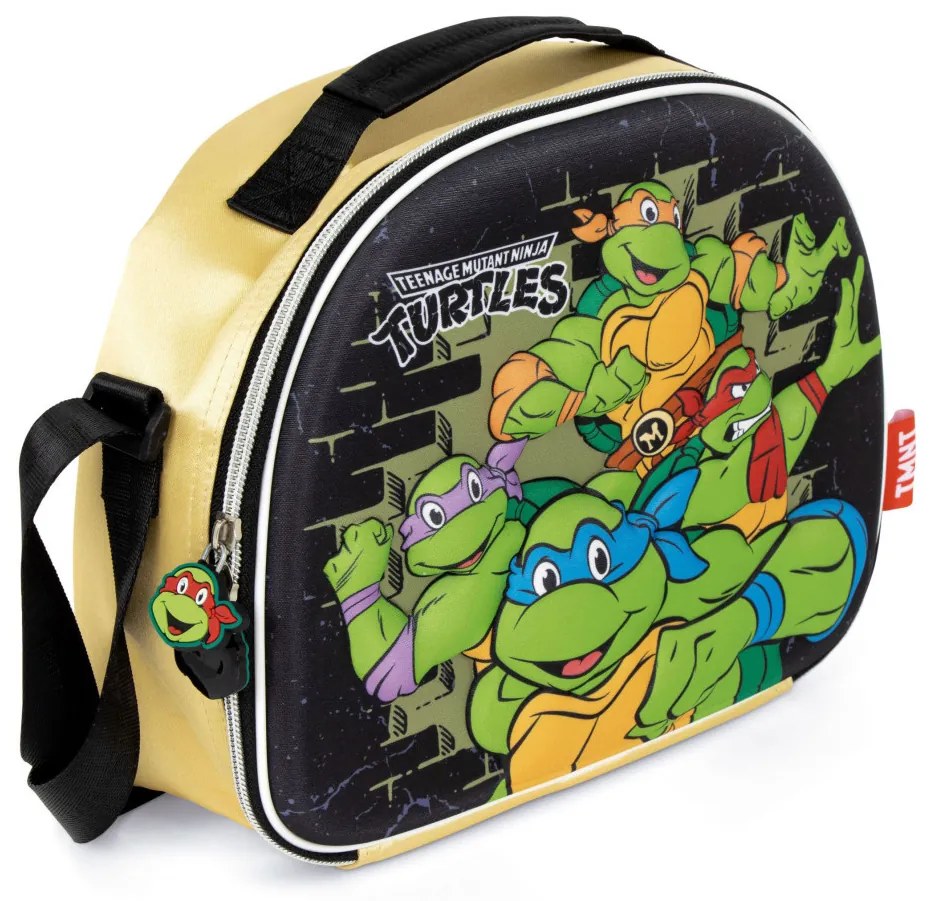 Țestoasele Ninja Power Geantă de prânz termică 3D 26 cm