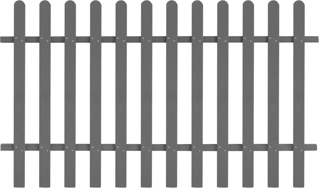 vidaXL Gard din șipci, 200 x 120 cm, WPC