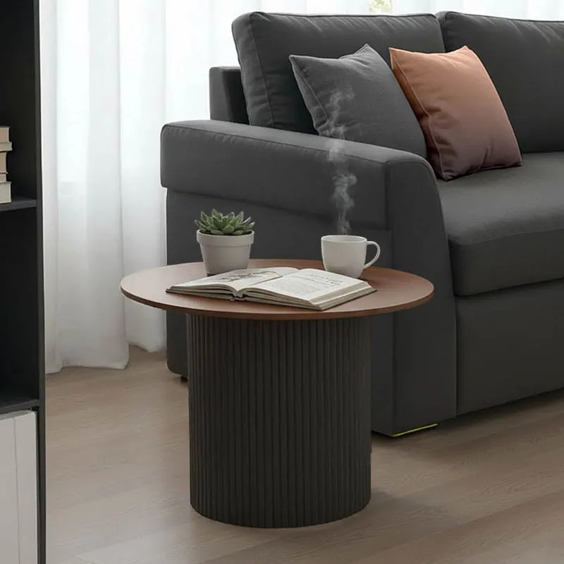 Masutea Cafea Dalmma MDF Nuc, Diametru70 Cm