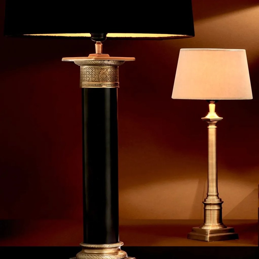 Veioza, lampa de masa cu baza inalta, finisaj brass, H-53cm, Cologne Small 101642 HZ