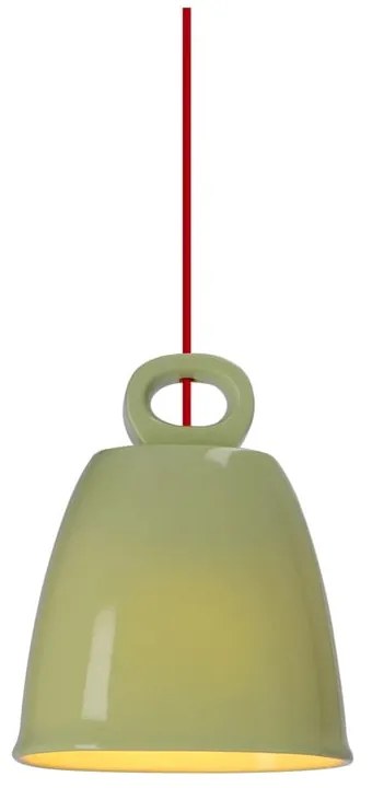 Lustră pentru copii verde cu abajur din ceramică Sewilla – Candellux Lighting