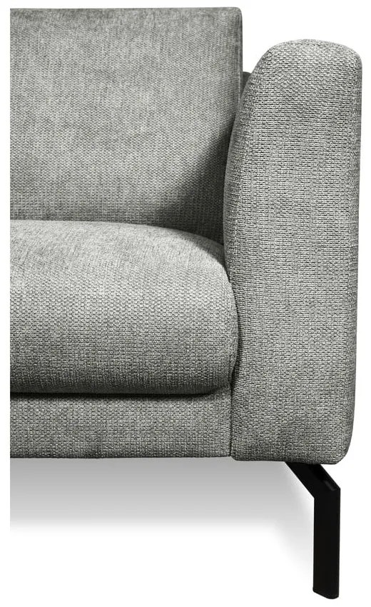 Canapea gri deschis 216 cm Gomero – Scandic
