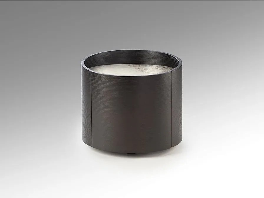 Noptiera rotunda cu sertar Iza stejar negru