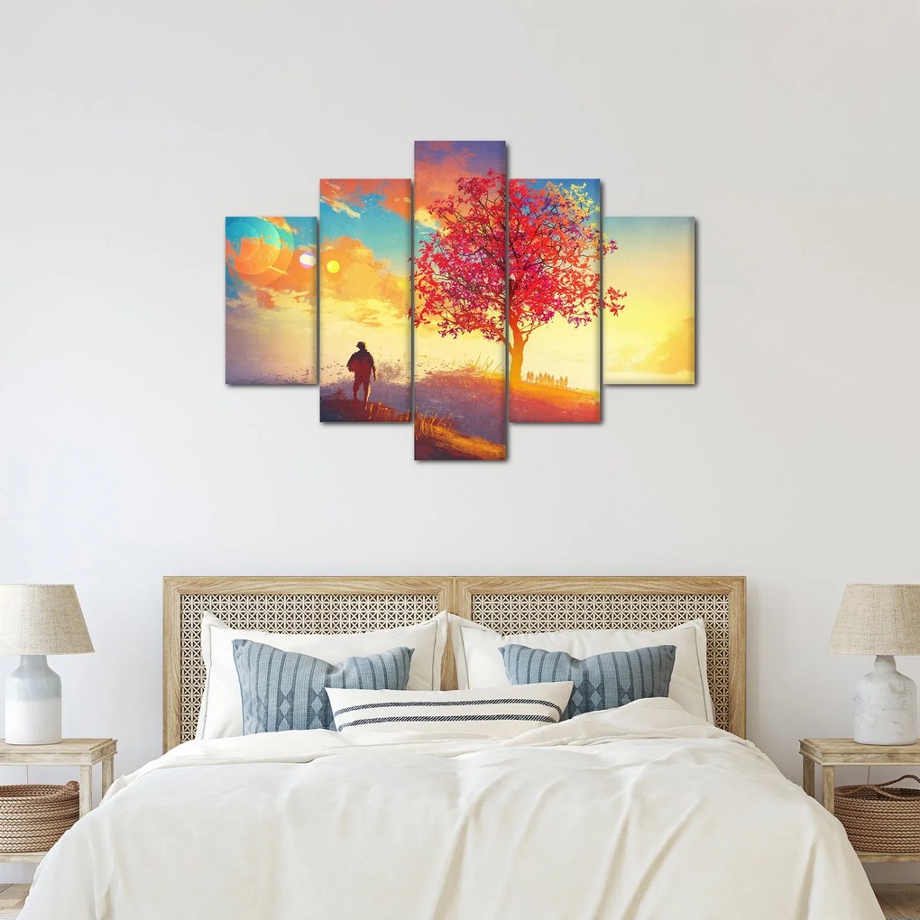 Tablou - casa în deal (150x105 cm)