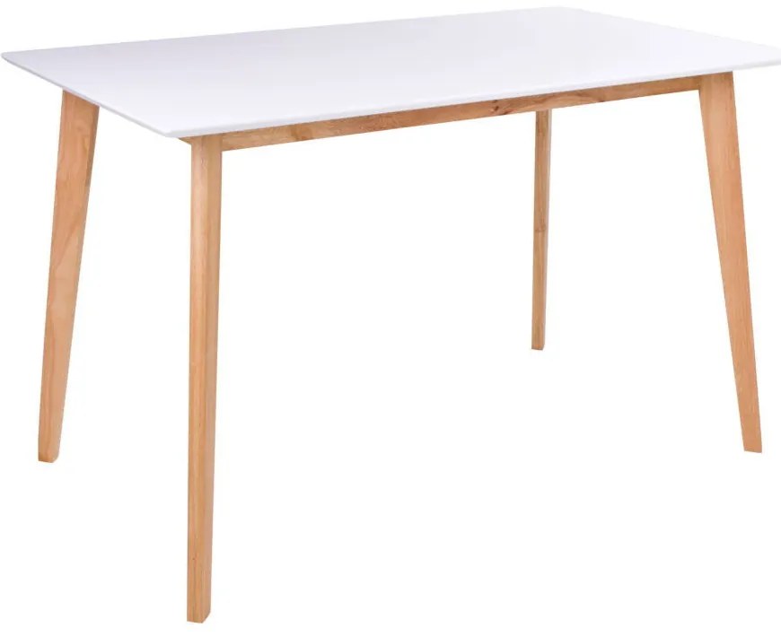 Vojens masă 120x70 cm alb-natural