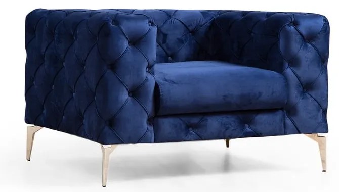 Fotoliu albastru închis Como – Artie