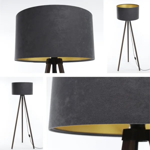 Lampadar STANDART 1xE27/60W/230V gri/maro