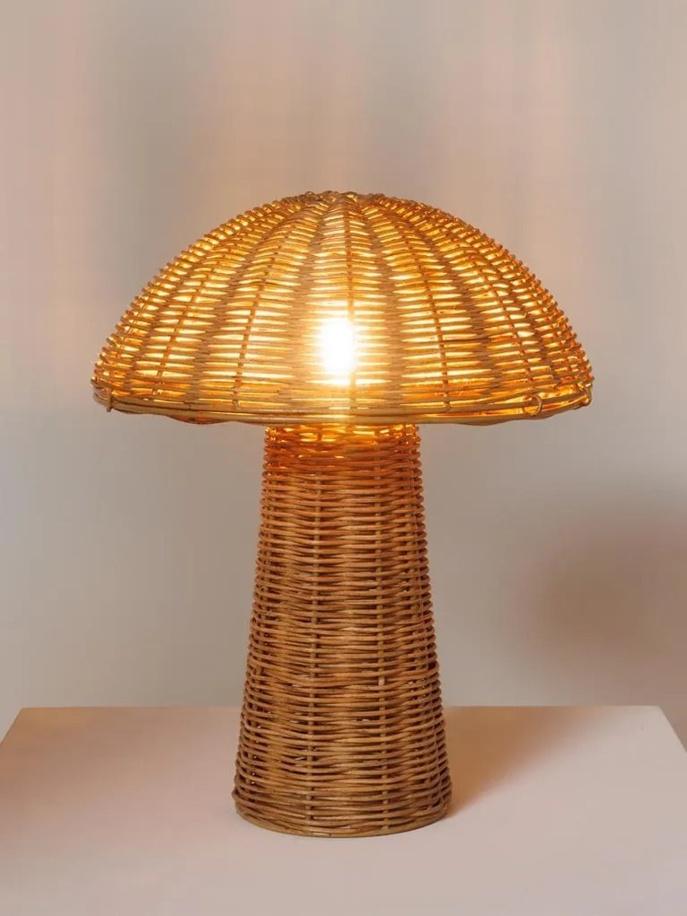 Lampa de masa, din rattan, Goombas